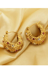 18K Gold Plated Stainless Steel Earrings_Cwaje0373