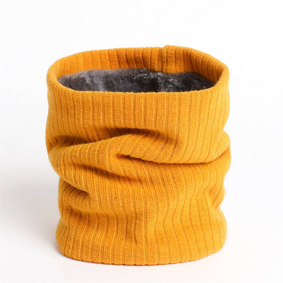 SOLID COLOR PLUS VELVET ELASTIC WARM NECK GAITER_CWASC1023