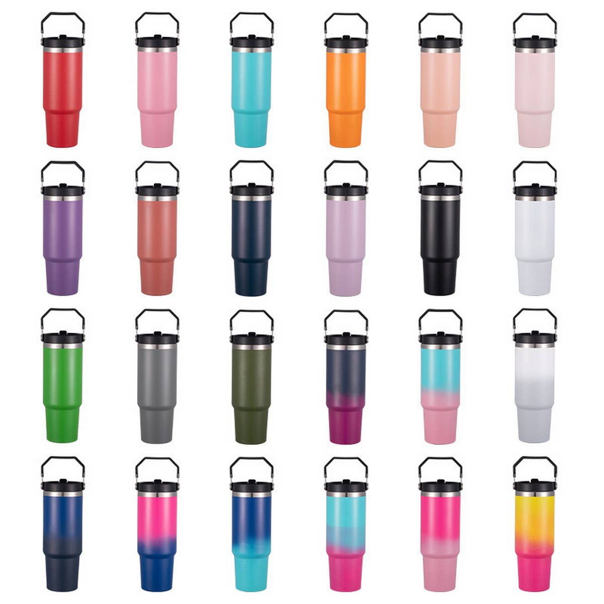 20OZ 30OZ CAR CUP DOUBLE LID STRAW INSULATED MUG_CWMM7918