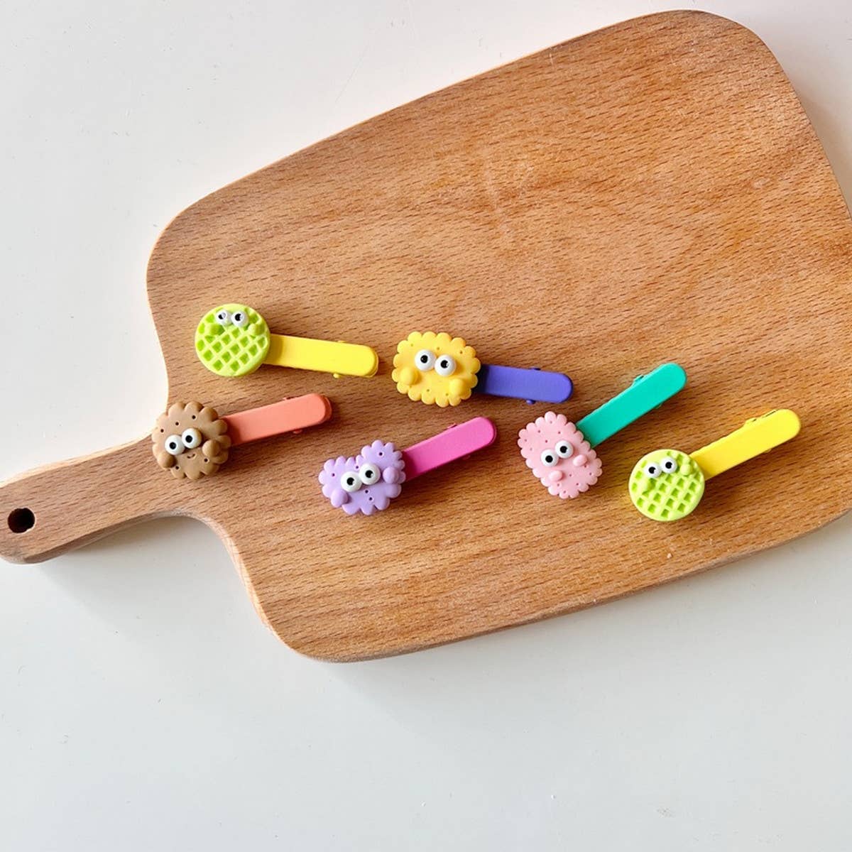 Childrens Colorful Biscuit Hairpin