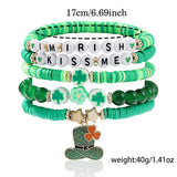 ST PATRICKS DAY LUCKY CLOVER CHARM BRACELET SET_CWMM3507