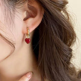 Valentines Day High-End Retro Heart Earrings