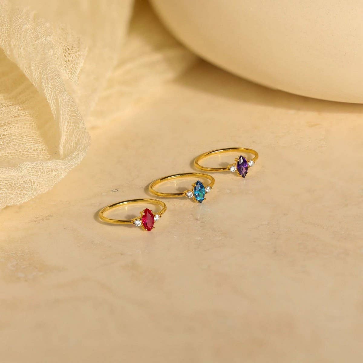 SIMPLE COLORFUL DECEMBER BIRTHSTONE RING_CWMM5527