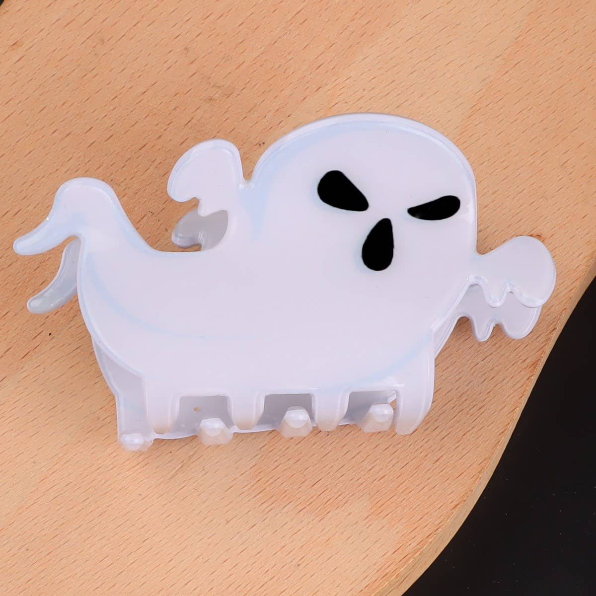 PUMPKINS GHOSTS HAUNTED HOUSE HALLOWEEN HAIR CLAW CLIPS