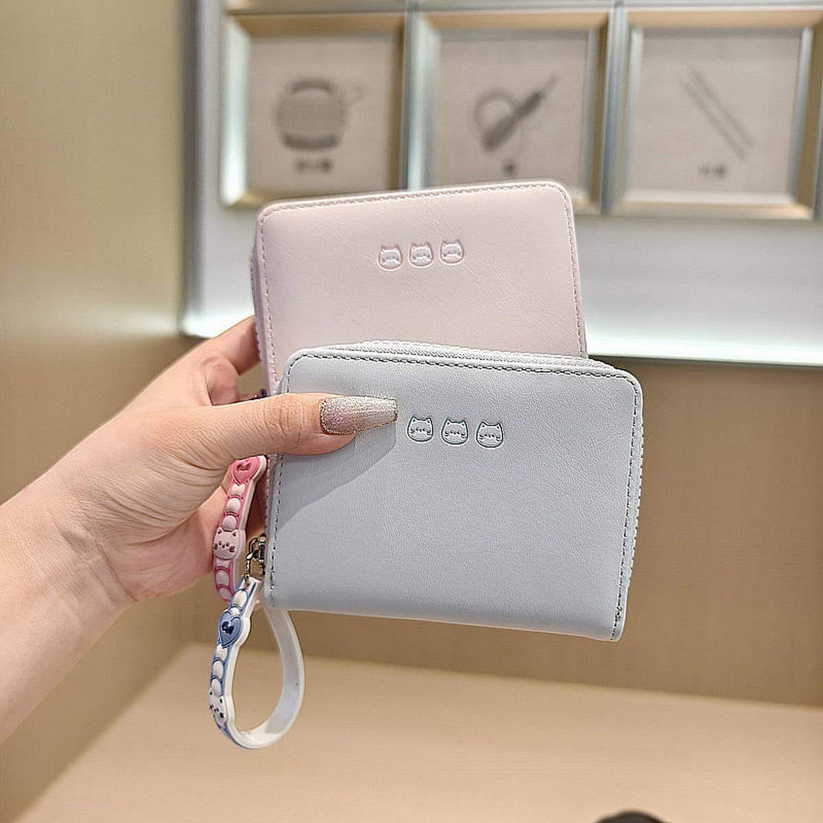 New Cute 3 Bear Zipper Wallet For Students_Cwab06242