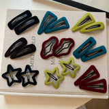 Velvet Triangle Hollow Bb Clip Chic Hairpin_Cwaha07970