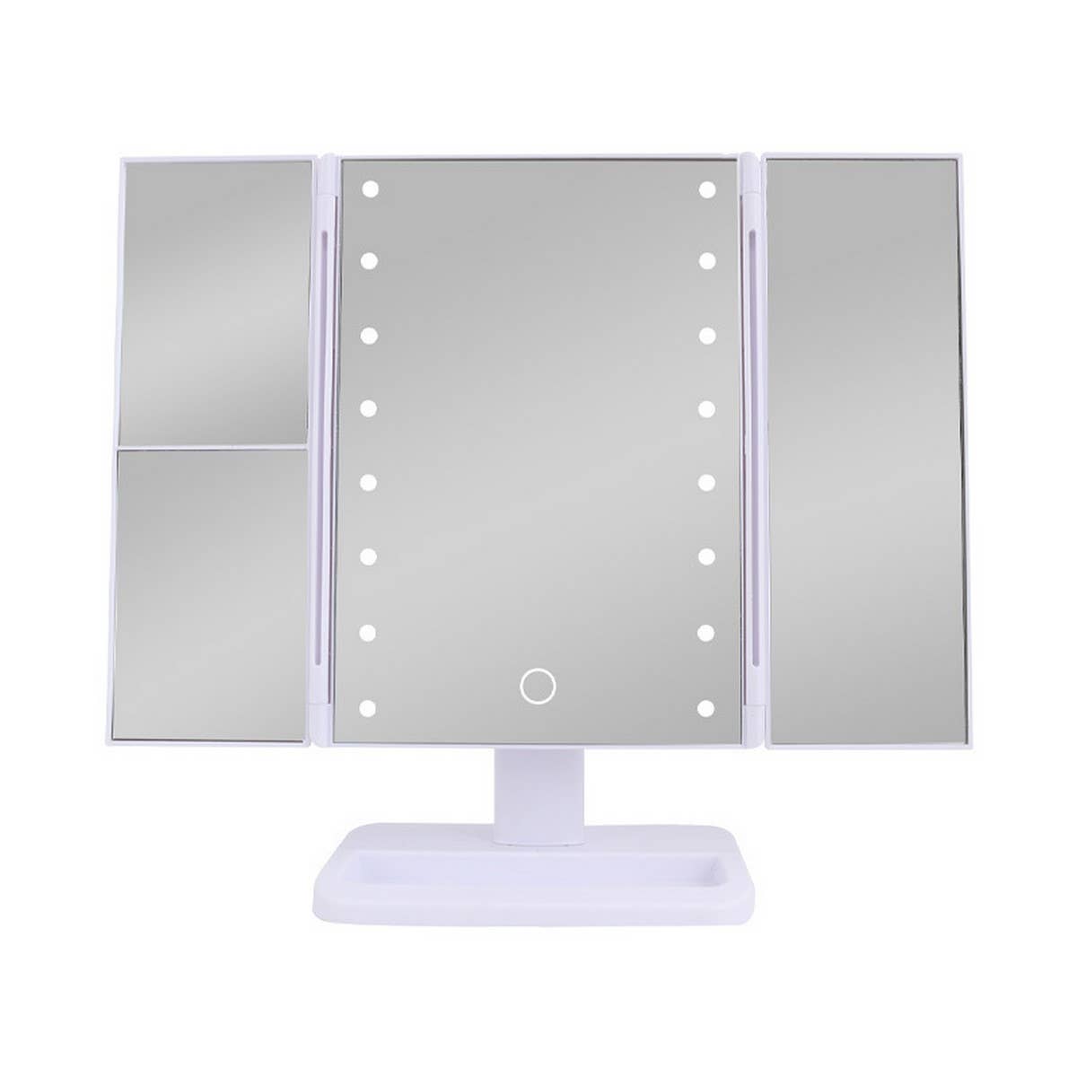 Triple Folding Led Makeup Mirror Shell Mirror_Cwmm5647