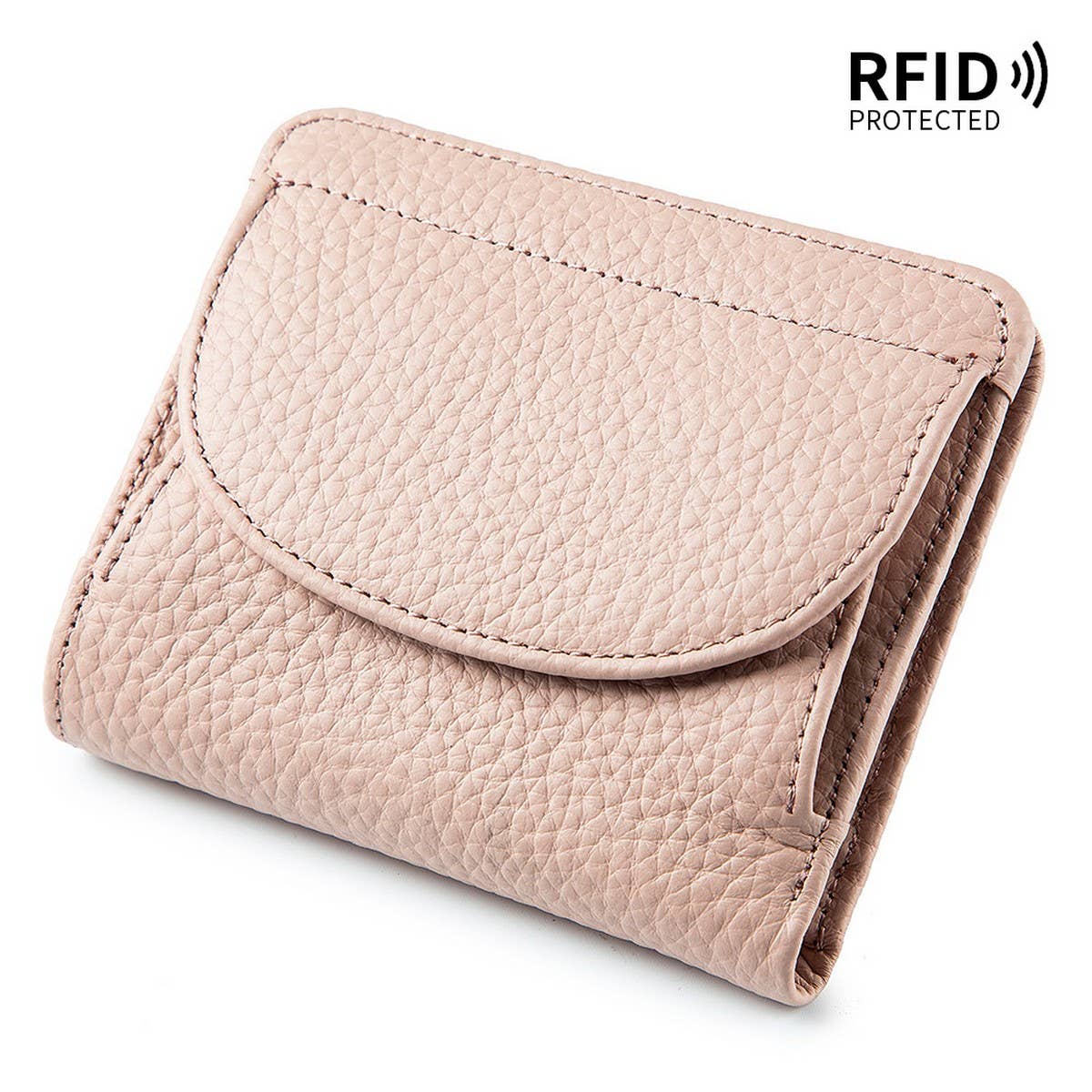 MINI SIMPLE FOLDING ULTRA THIN LEATHER WALLET_CWAB3710