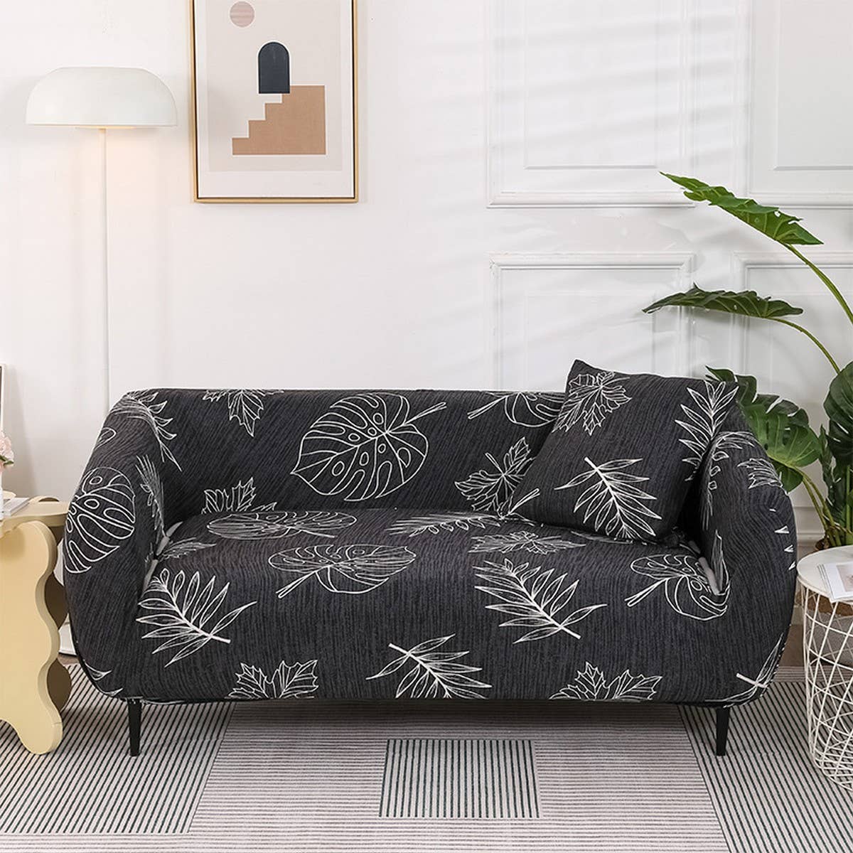 PRINTED MILK SILK SOFA COVER STRETCH FULL FIT_CWMM8325