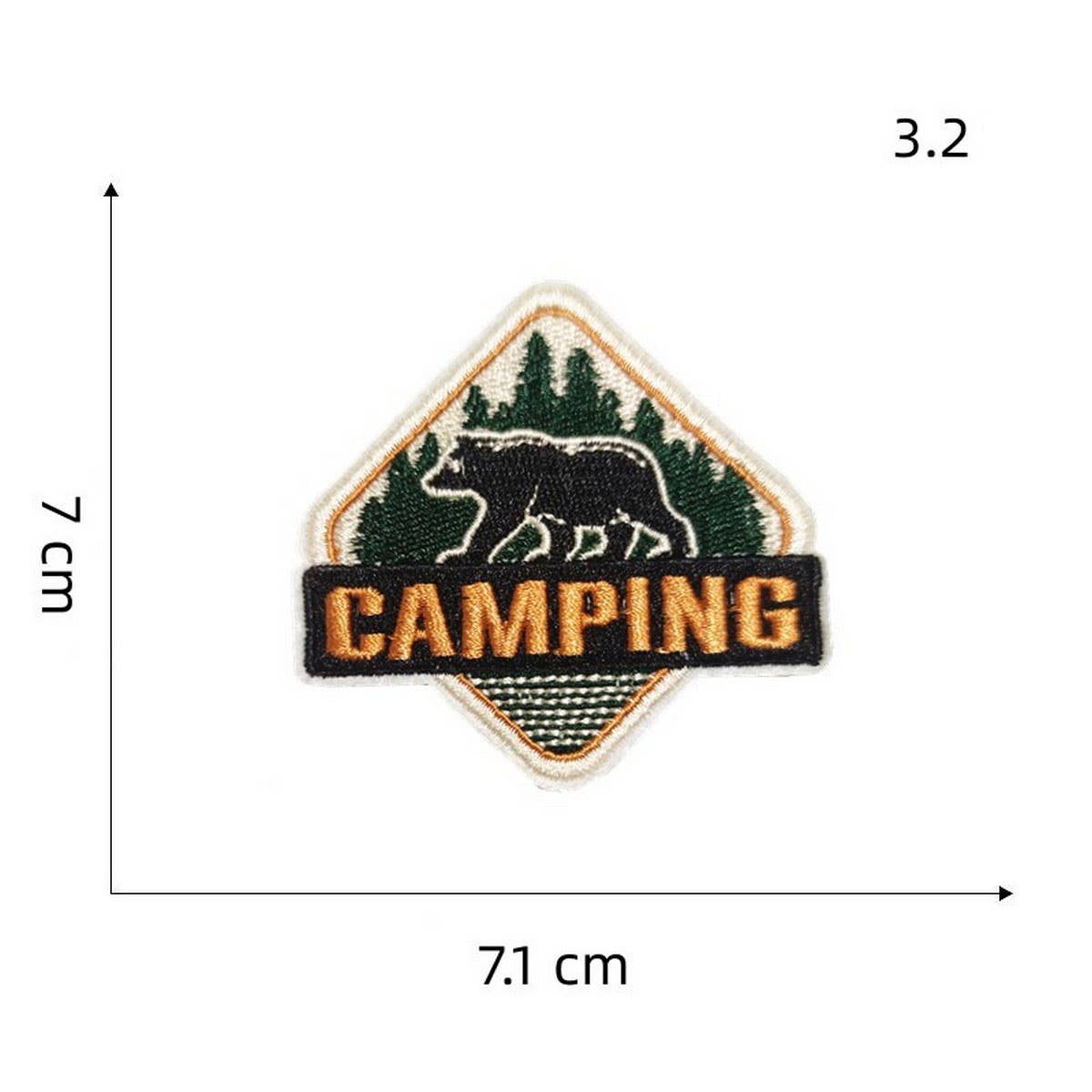 NEW OUTDOOR COLORFUL BEAR EMBROIDERED PATCH_CWMM4024