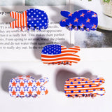 Cwaha1243_Independence Dayflag Rabbit Shape Hair Claw Clip
