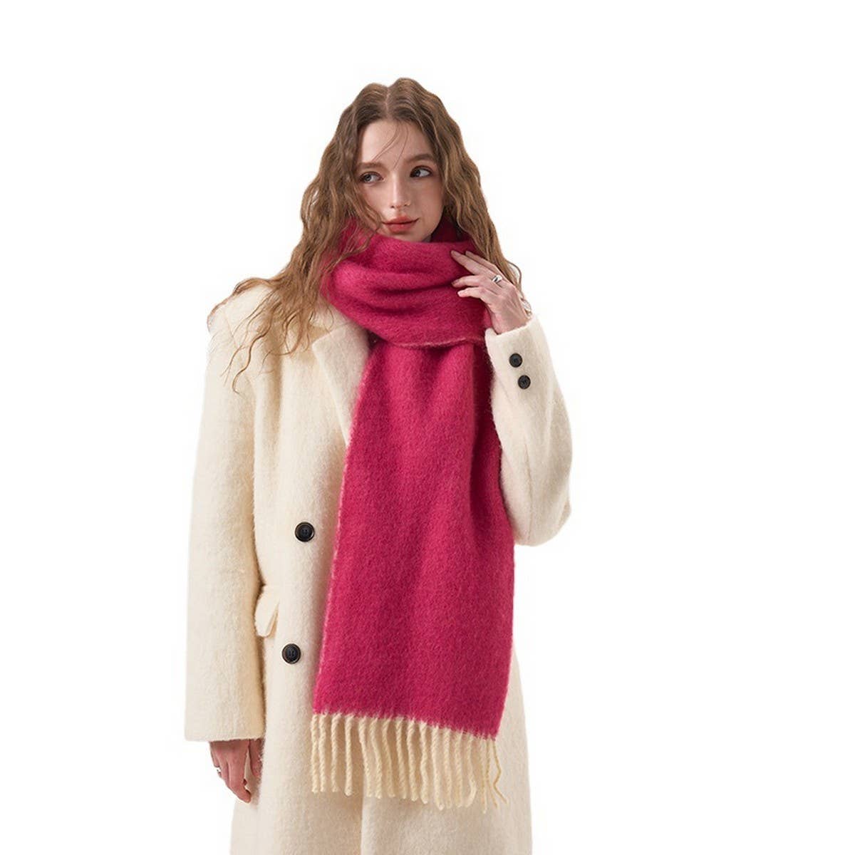 32 WOOL BLEND COLORBLOCK SCARF SOFT WINTER STYL_CWASC2368