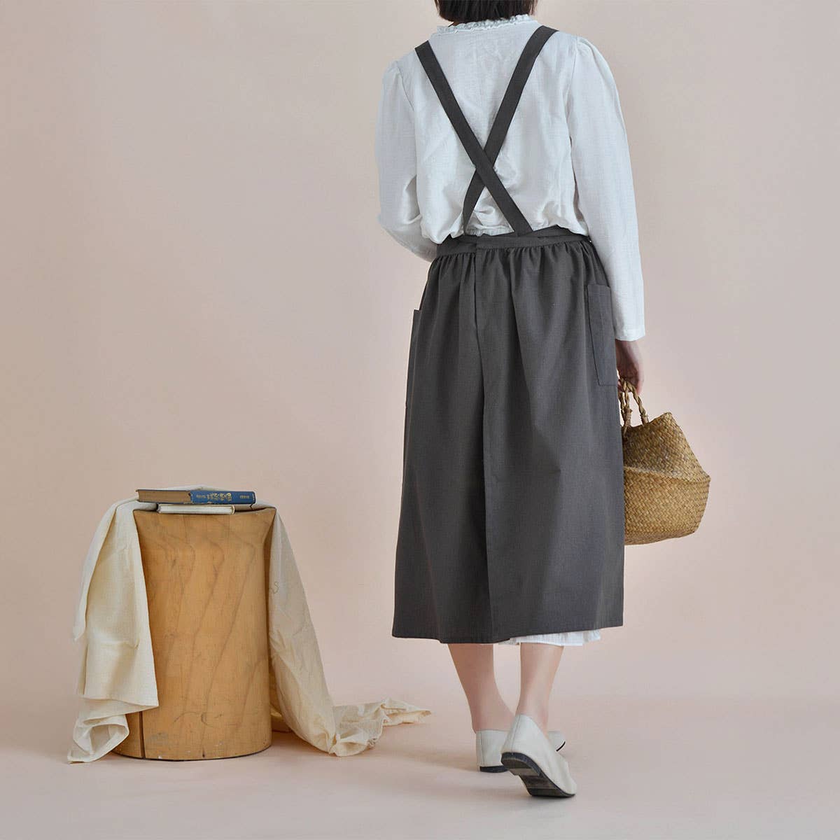Waterproof Cotton Linen Apron Aprons With Pocket_Cwmm3287