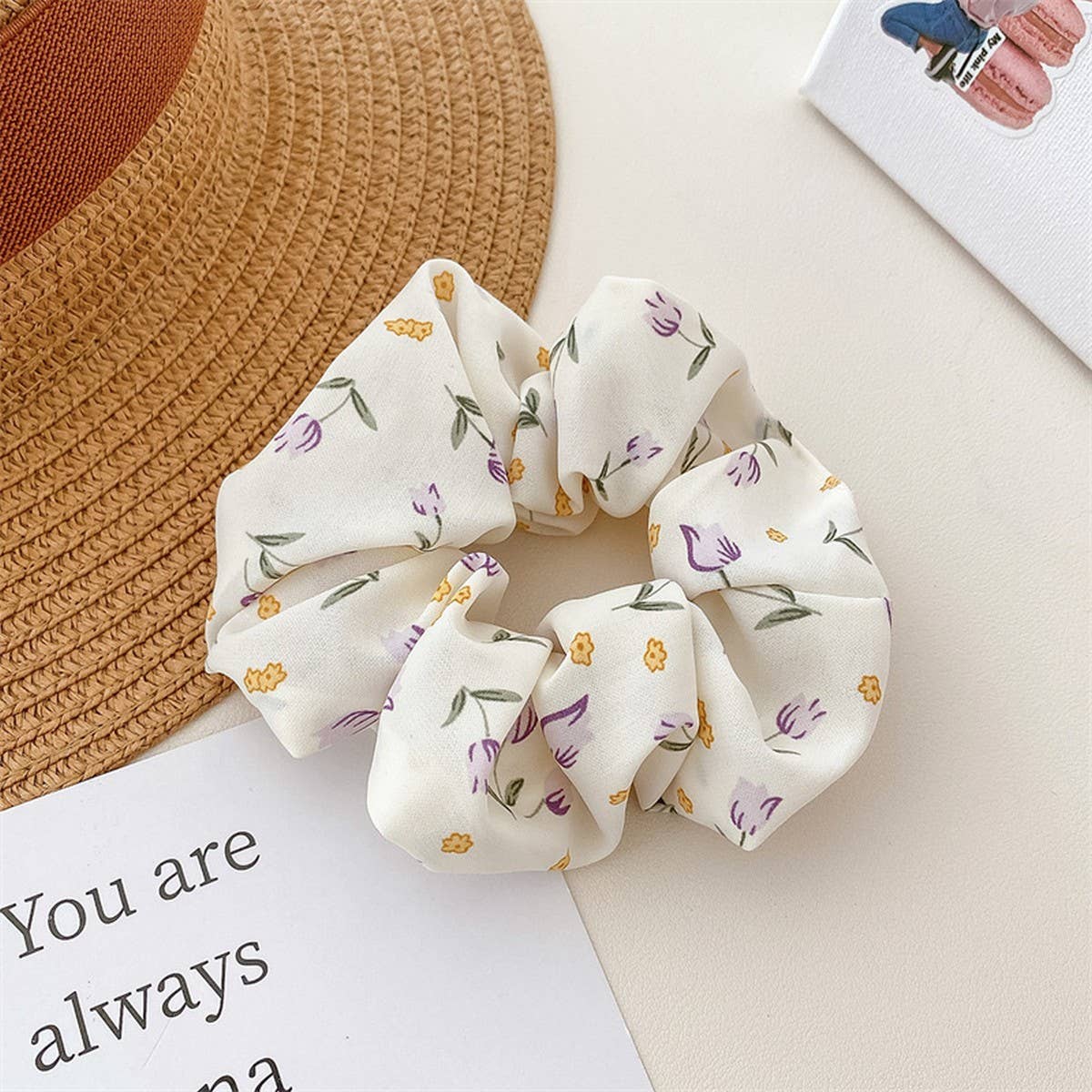 SMALL FRESH FABRIC FLOWER HAIRRING HAIRACCESSORIES_CWAHA4163
