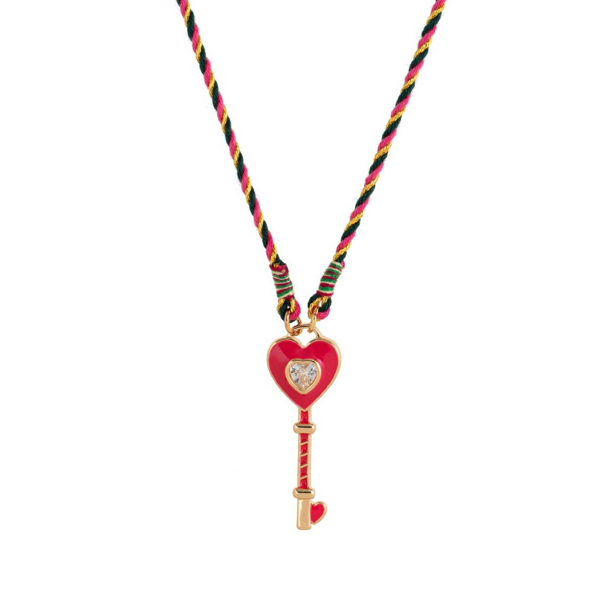 COLORFUL DOPAMINE LOVE LIPS PENDANT NECKLACE_CWMM5300