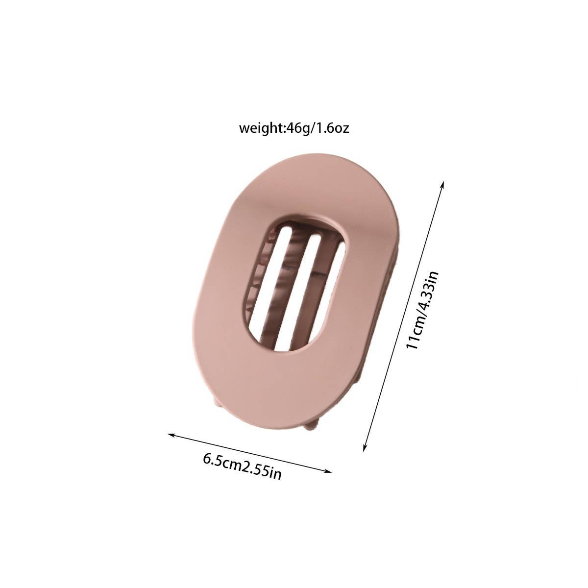 Cwaha07450_Large Round Flat Hair Claw Clip Strong Grip