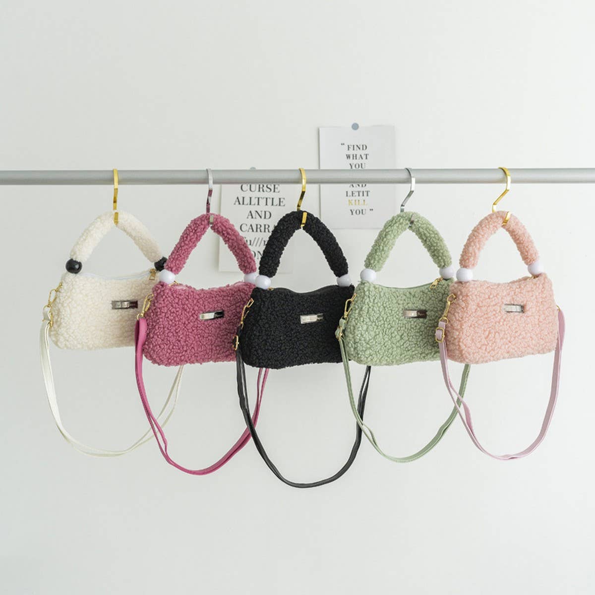 Winter Fashion One-Shoulder Crossbody Plush Bag_Cwab3934