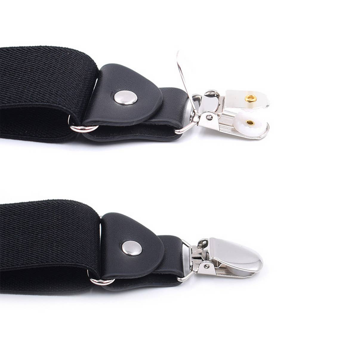 ADJUSTABLE ELASTIC 4 CLIP X TYPE SUSPENDER CLIP_CWMM1111