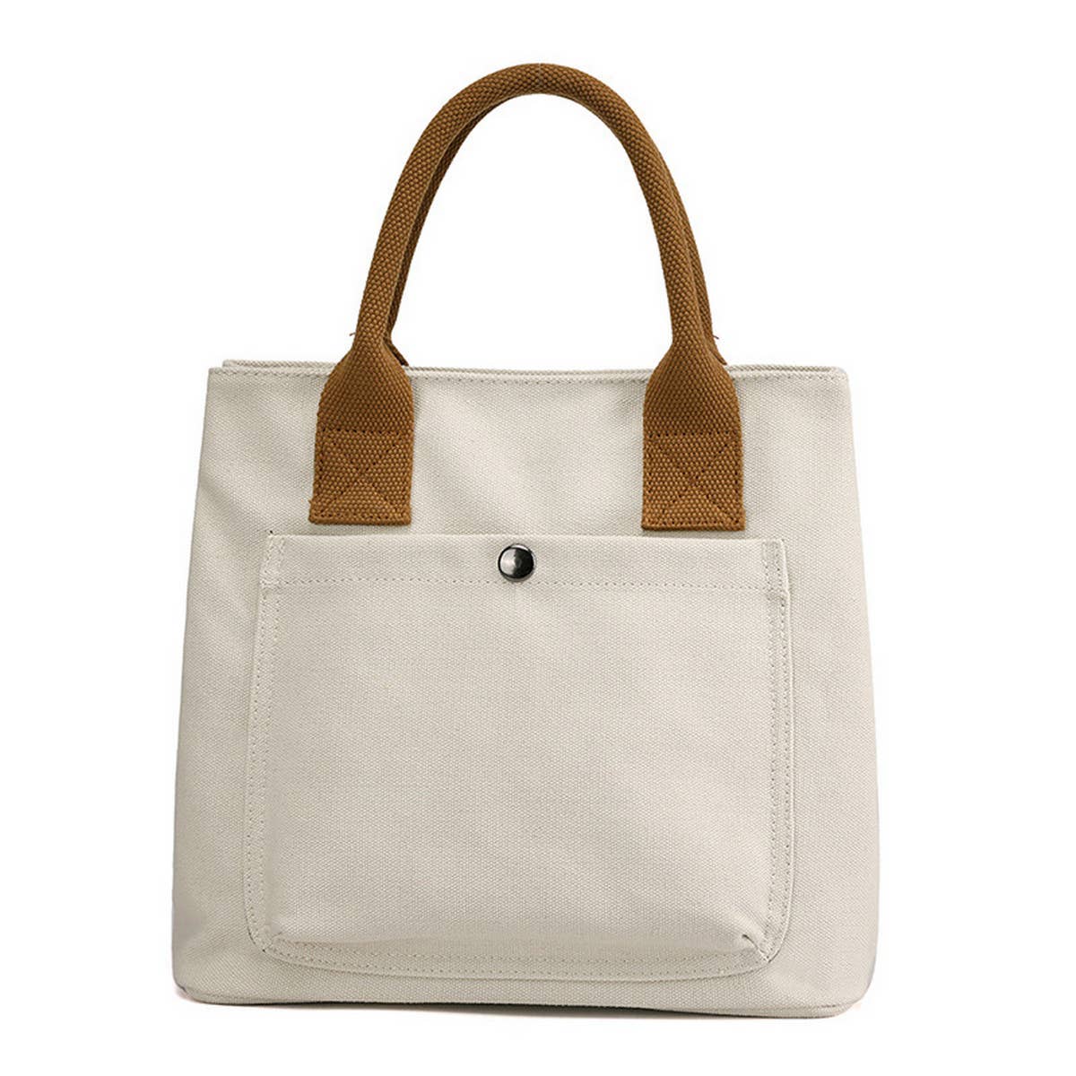 SIMPLE CANVAS UNDERARM HANDBAG TOTE BAG_CWAB1263