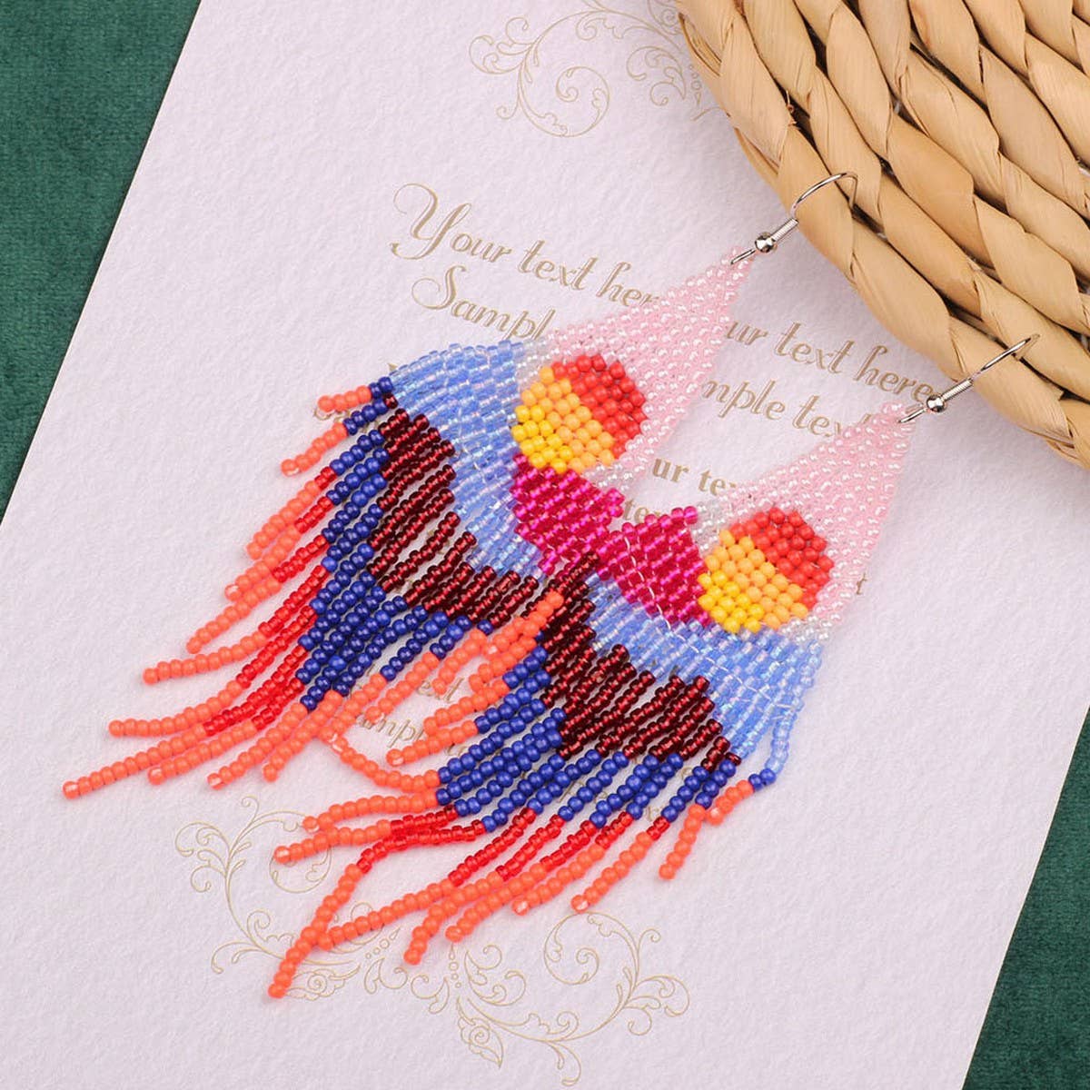 FASHIONABLE BOHEMIAN HAND WOVEN TASSEL EARRINGS_CWAJE4000