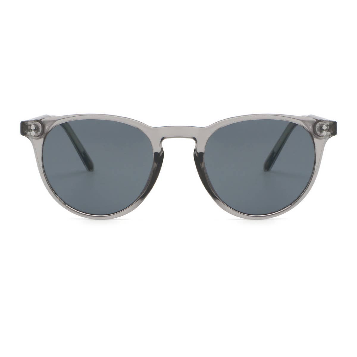 FASHIONABLE FAUX ACETATE ROUND FRAME SUNGLASSES_CWASG0506