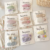 Fabric Flower Hair Clip Elegant Side Bang Pin_Cwaha08325