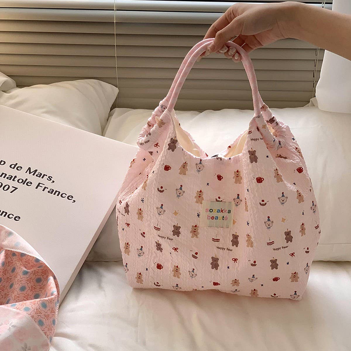 2024 New Embosse Cute Sweet Canvas Bag_Cwab3080