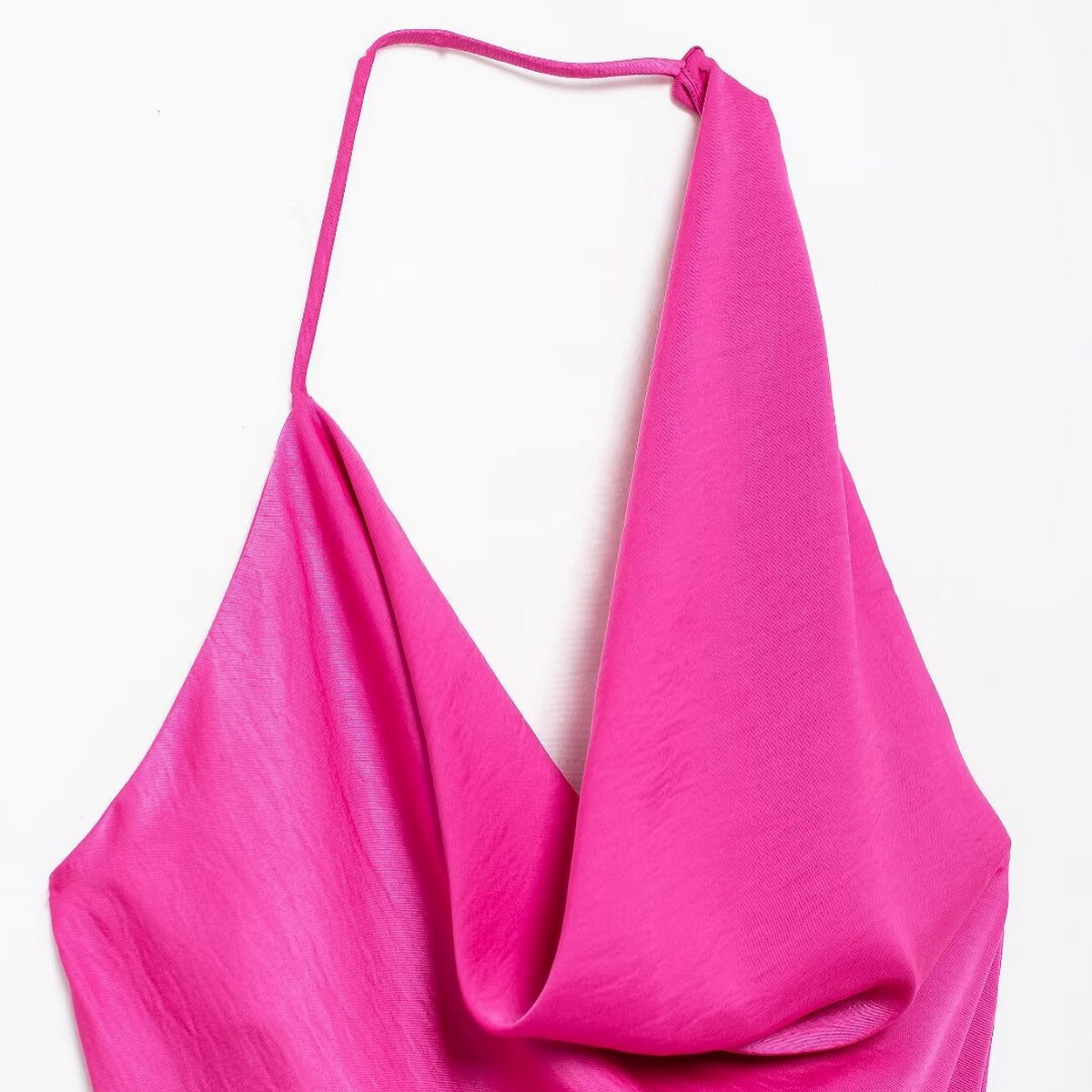 Womens French Style Asymmetric Satin Dress_Cwdmd5814