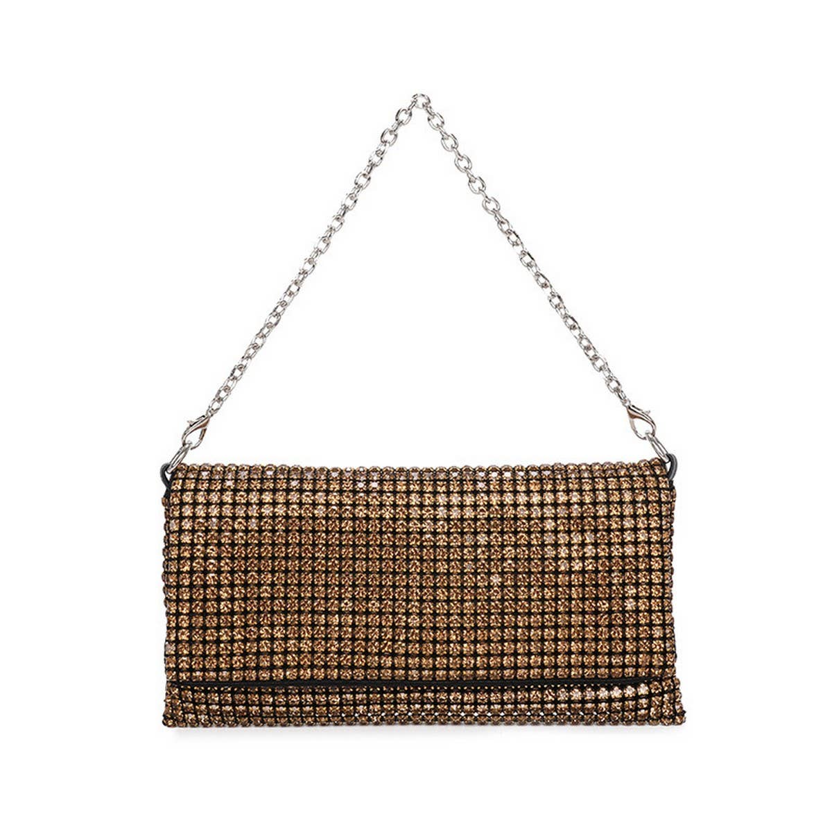FASHIONABLE SHINY CHAIN RHINESTONE EVENING BAG_CWAB3613