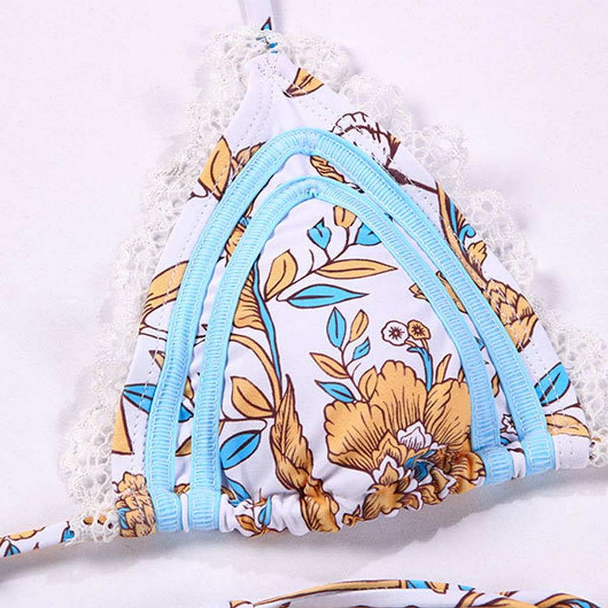 SEXY LACE UP BIKINI PRINTED WOMENS SWIMWEAR_CWMW0245