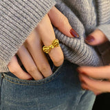 EXQUISITE HIGH GRADE BOWKNOT OPEN RING FOR WOMEN_CWAJE3095