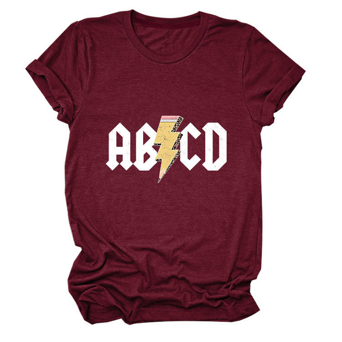 SUMMER NEW ARRIVAL PLUS SIZE TEE WITH LIGHTNING_CWTTS1476