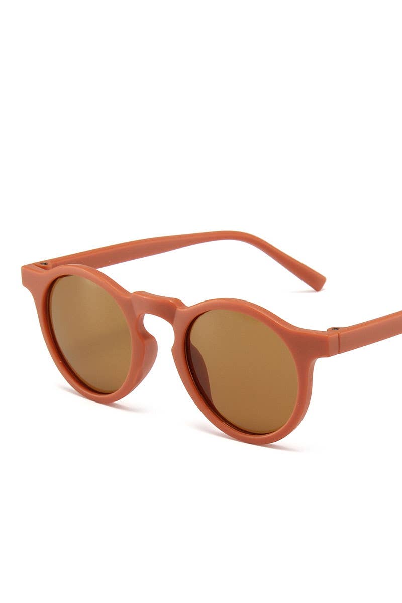 CANDY COLORED ROUND TRENDY SUNGLASSES_CWASG057