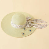 NEW BUTTERFLY PATTERN STRAPPY DOME STRAW HAT_CWAH1435