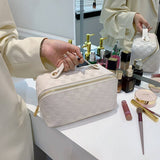 NEW SIMPLE INTERNET CELEBRITY PLAID COSMETIC BAG_CWAB4376