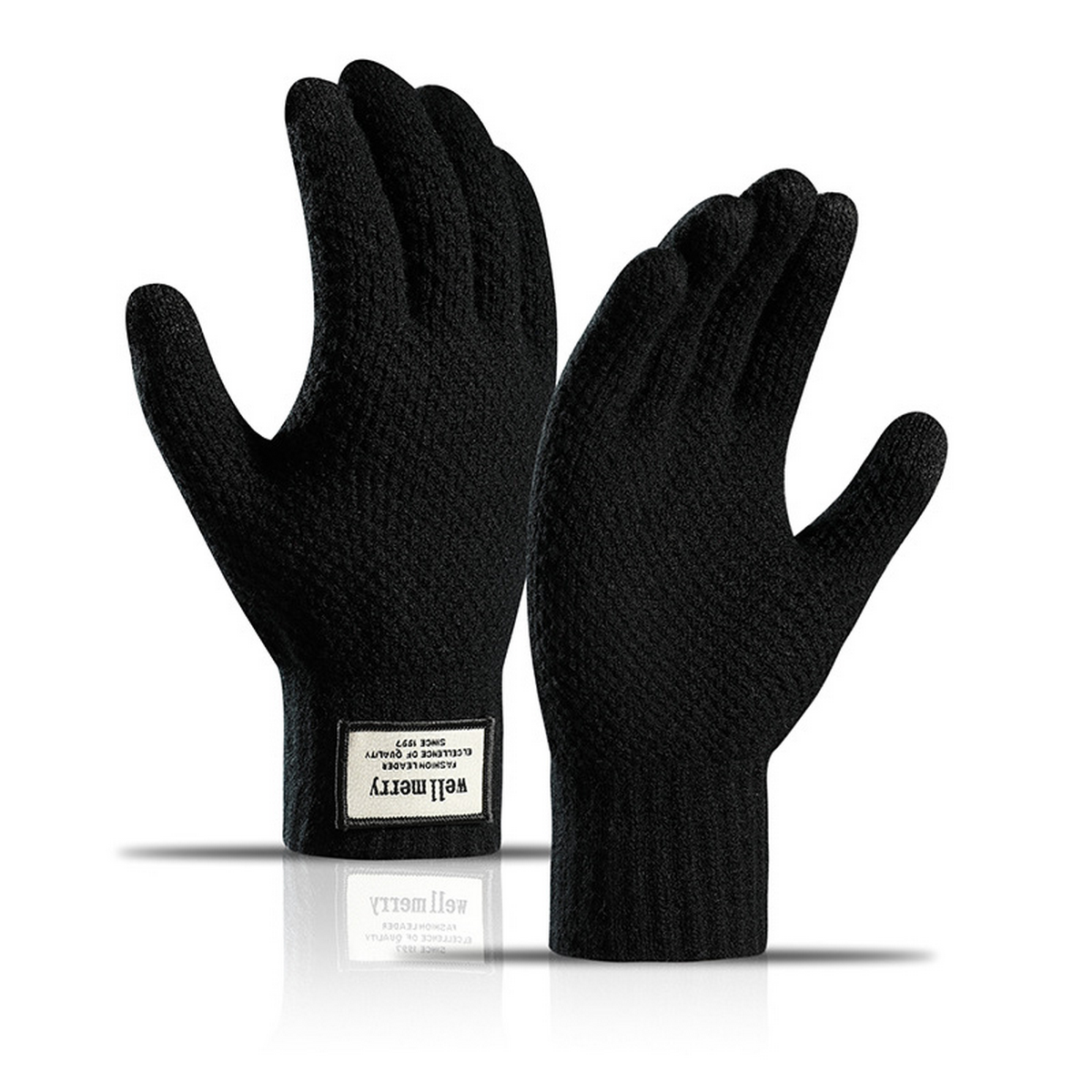 MEN S KNIT TOUCHSCREEN GLOVES THICK WARM_CWAG0516