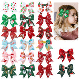 GIRLS XMAS HAIR CLIP WITH REINDEER SNOW_CWAHA6693