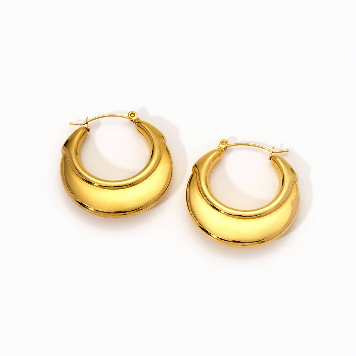 HEART HOLLOW STAINLESS STEEL GEOMETRIC EARRINGS_CWMM8911