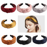 RETRO SATIN KNOTTED HEADBAND_CWAHA0833