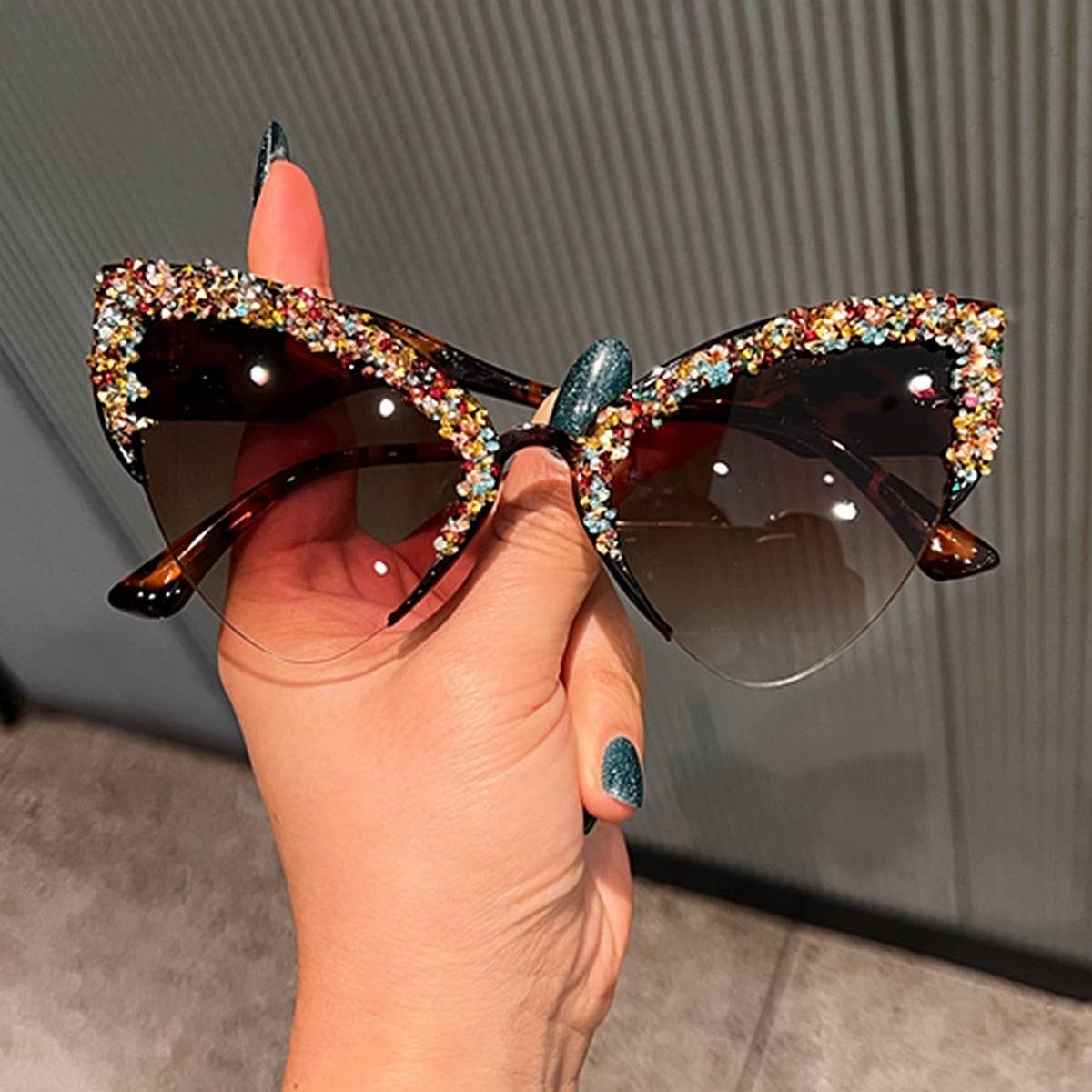 CAT EYE UV PROTECTION PERSONALIZED SUNGLASSES_CWASG0795