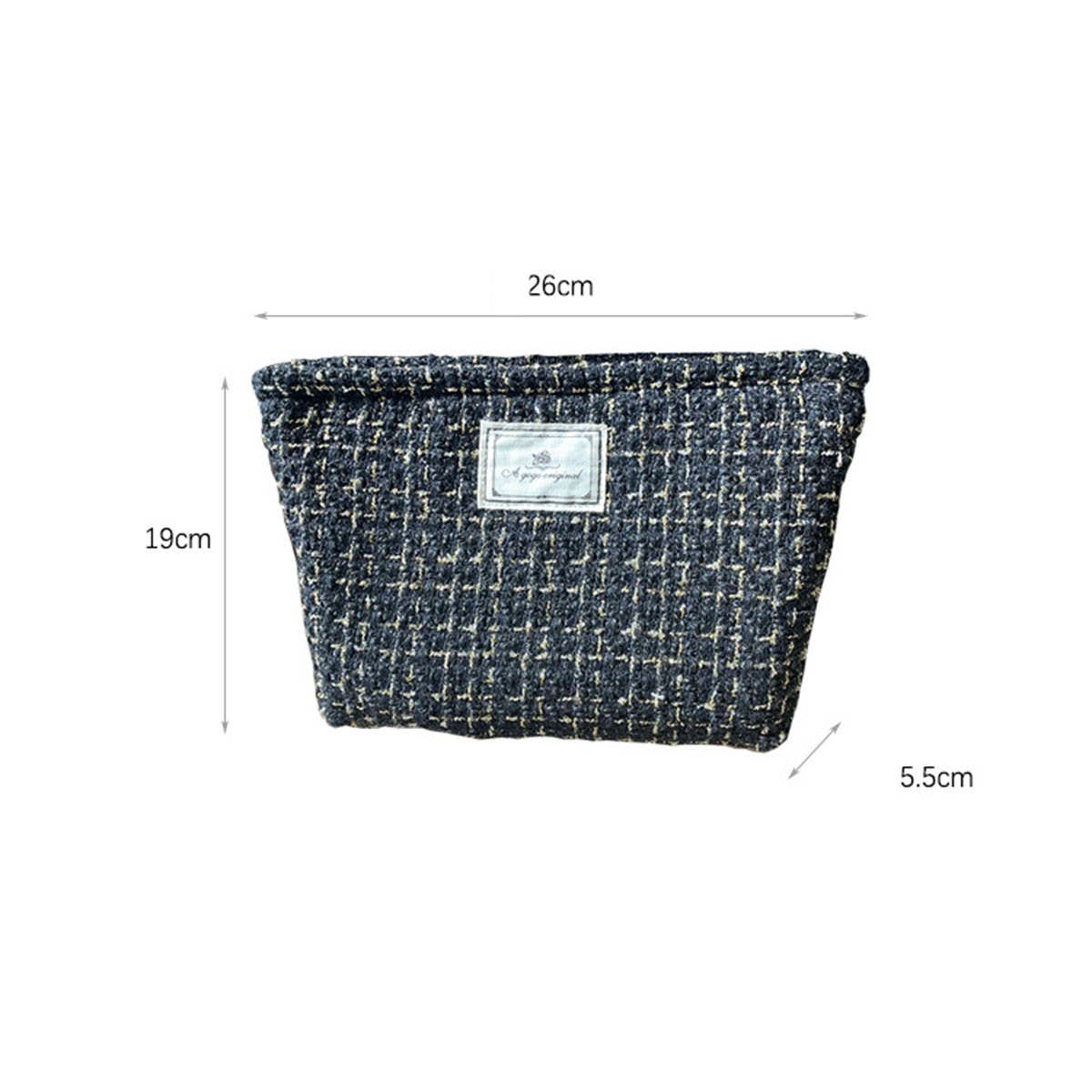 Plaid Makeup Baglarge Travel Canvas Hand Washpouch_Cuab00730
