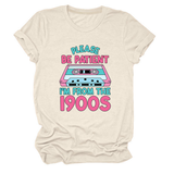 Women Teeplease Be Patient Letter Print_Cwtts1501