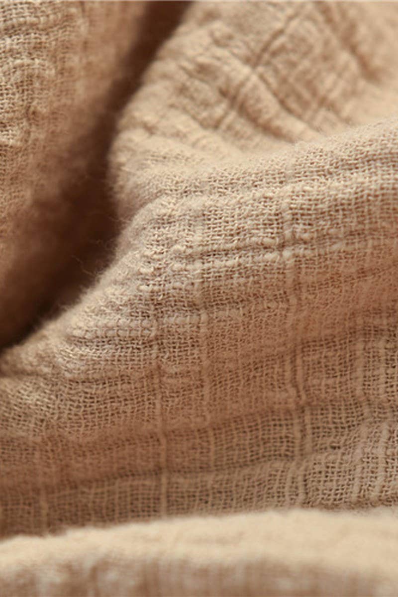 Cwtbll2463_Cotton And Linen Pullover V-Neck Bat T-Shirt