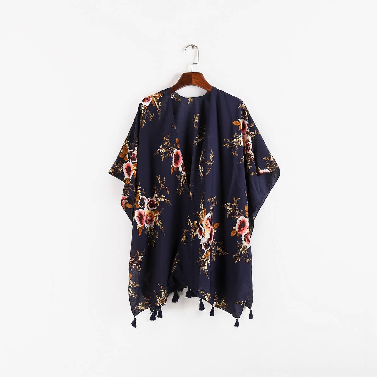 FLORAL PRINT FRONT OPEN KIMONO FOR SUMMER WOMENS_CWASC0783