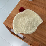 FASHIONABLE COLORFUL BALL CHILDRENS KNITTED HAT_CWAH2925