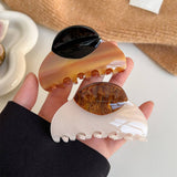 LARGE HAIR CLAW 3 INCH WOOD PRINT ACETATE CLIP_CWAHA2630