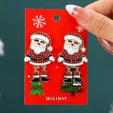 NEW CHRISTMAS CARTOON DIAMOND PENDANT EARRINGS_CWMM2608