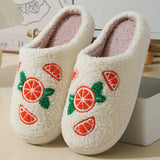 CUTE CARTOON ORANGE WINTER COTTON SLIPPERS_CWMM3069