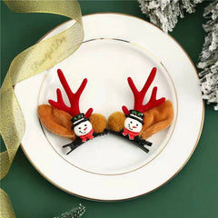 CHRISTMAS CUTE ELK HORN HAIRPIN HAIR ACCESSORIES_CWAHA3405