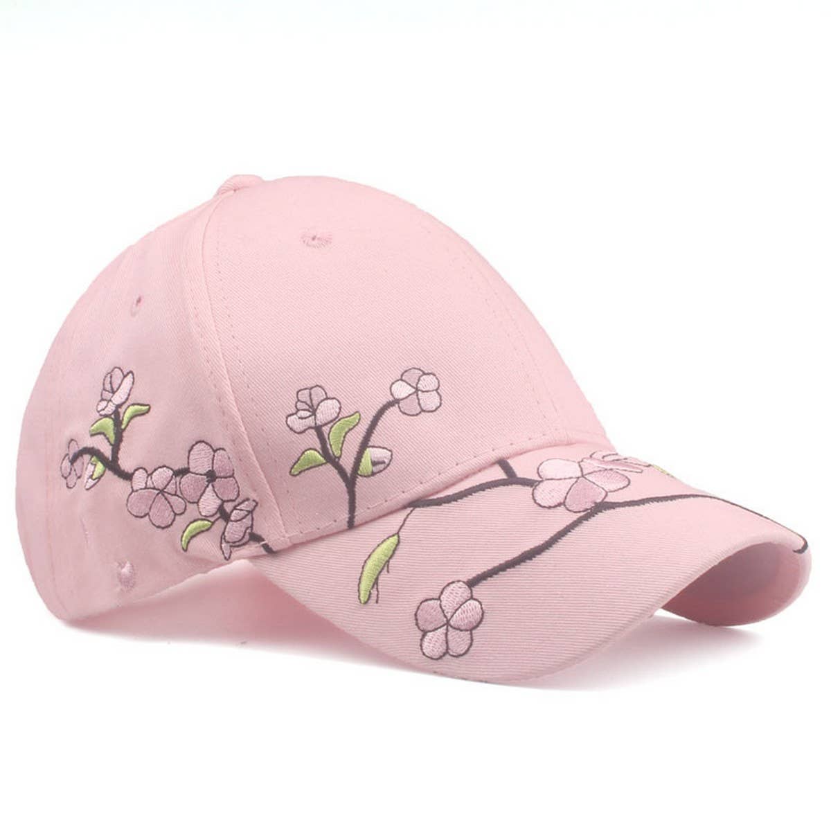 BREATHABLE FLORAL SUN HAT SWEAT BASEBALL CAP_CWAH0955